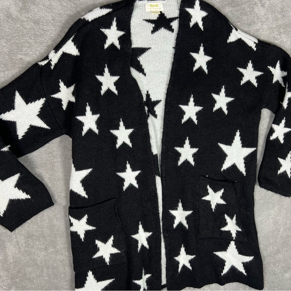Anthropologie Cardigan Womens XS/S Maeve Star Printed Slouchy Oversized Sweater - Picture 4 of 10